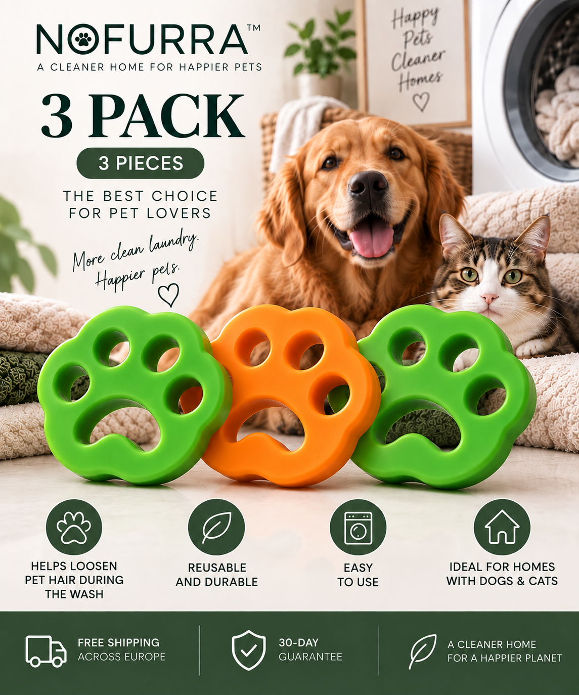NOFURRA™ Pet Hair Laundry Catcher