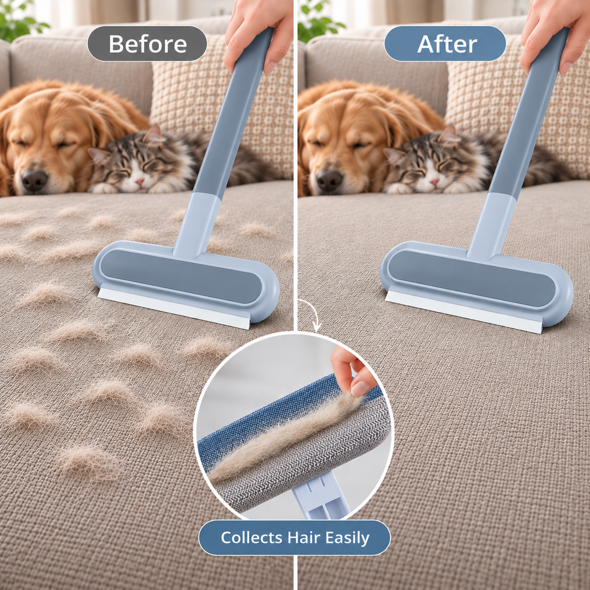 NOFURRA™ 3-in-1 Pet Hair Cleaning Brush