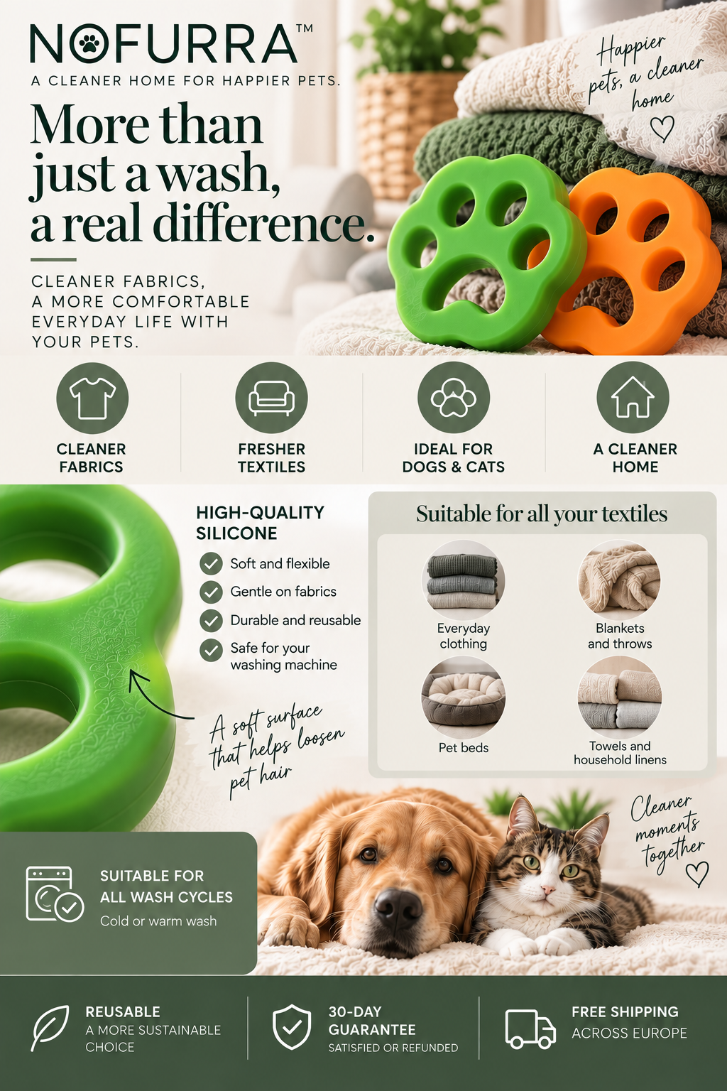 NOFURRA™ Pet Hair Laundry Catcher