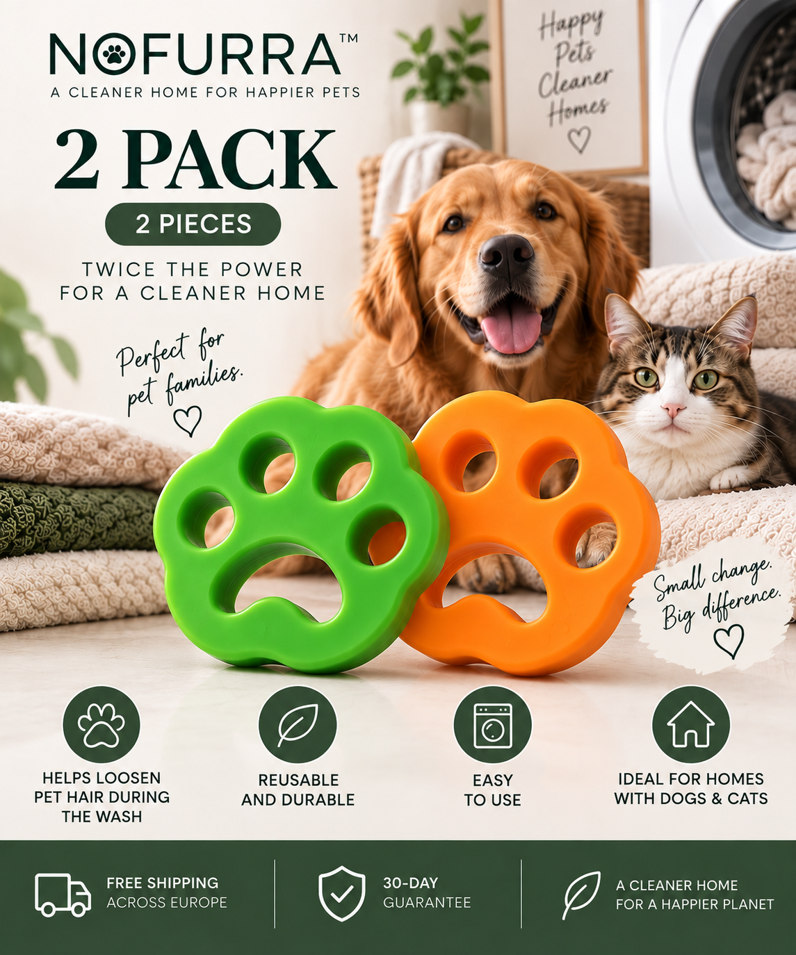 NOFURRA™ Pet Hair Laundry Catcher