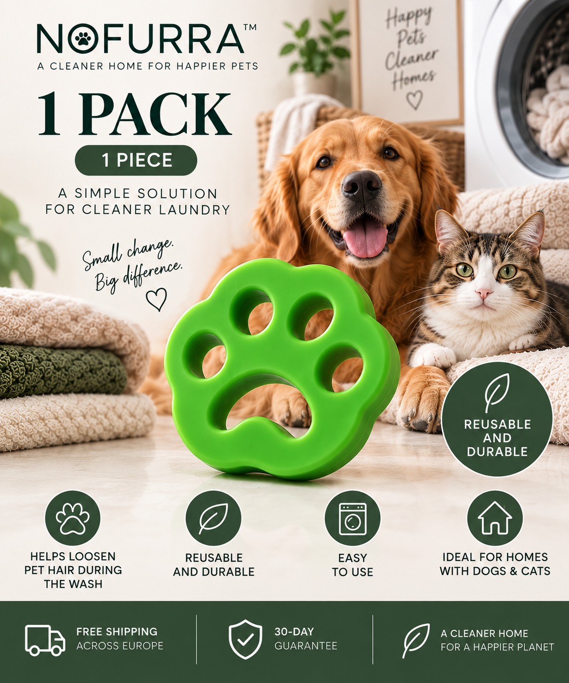 NOFURRA™ Pet Hair Laundry Catcher