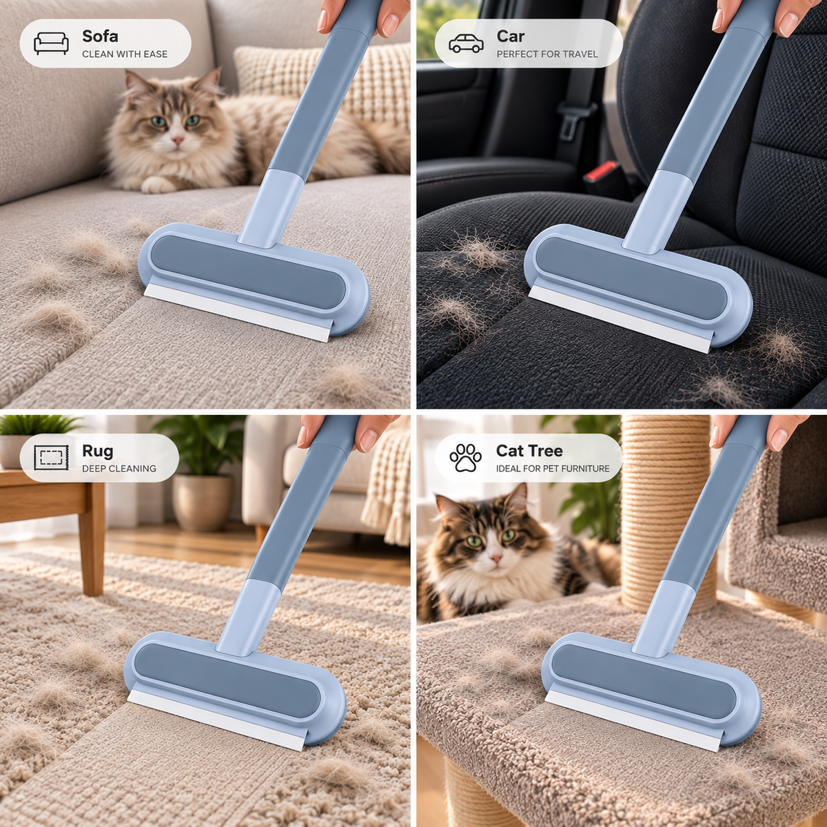 NOFURRA™ 3-in-1 Pet Hair Cleaning Brush