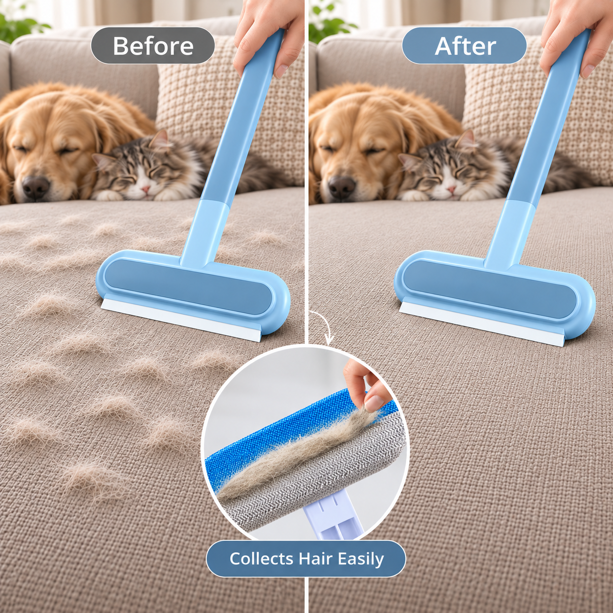 NOFURRA™ 3-in-1 Pet Hair Cleaning Brush