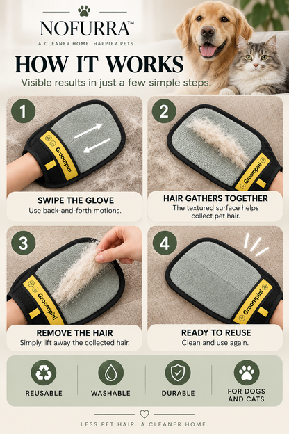 NOFURRA™ Electrostatic Pet Hair Glove